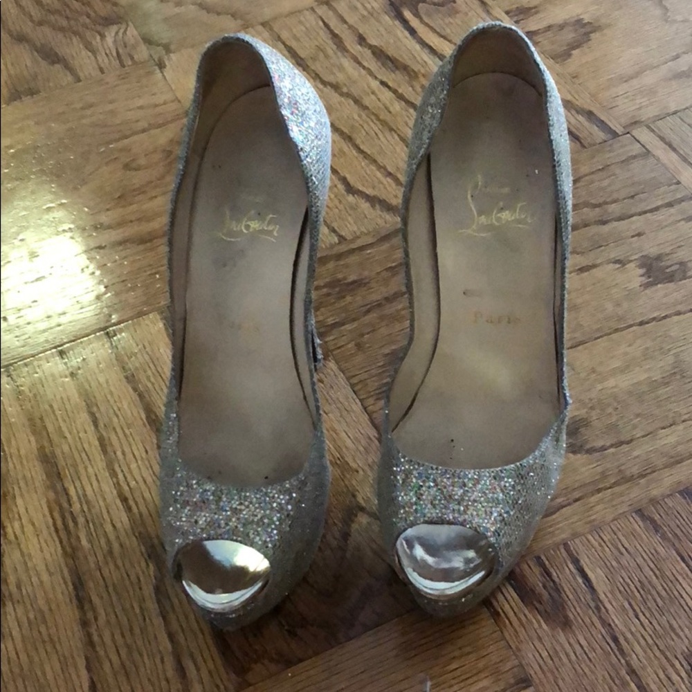 Christian Louboutin Glitter heels size 38